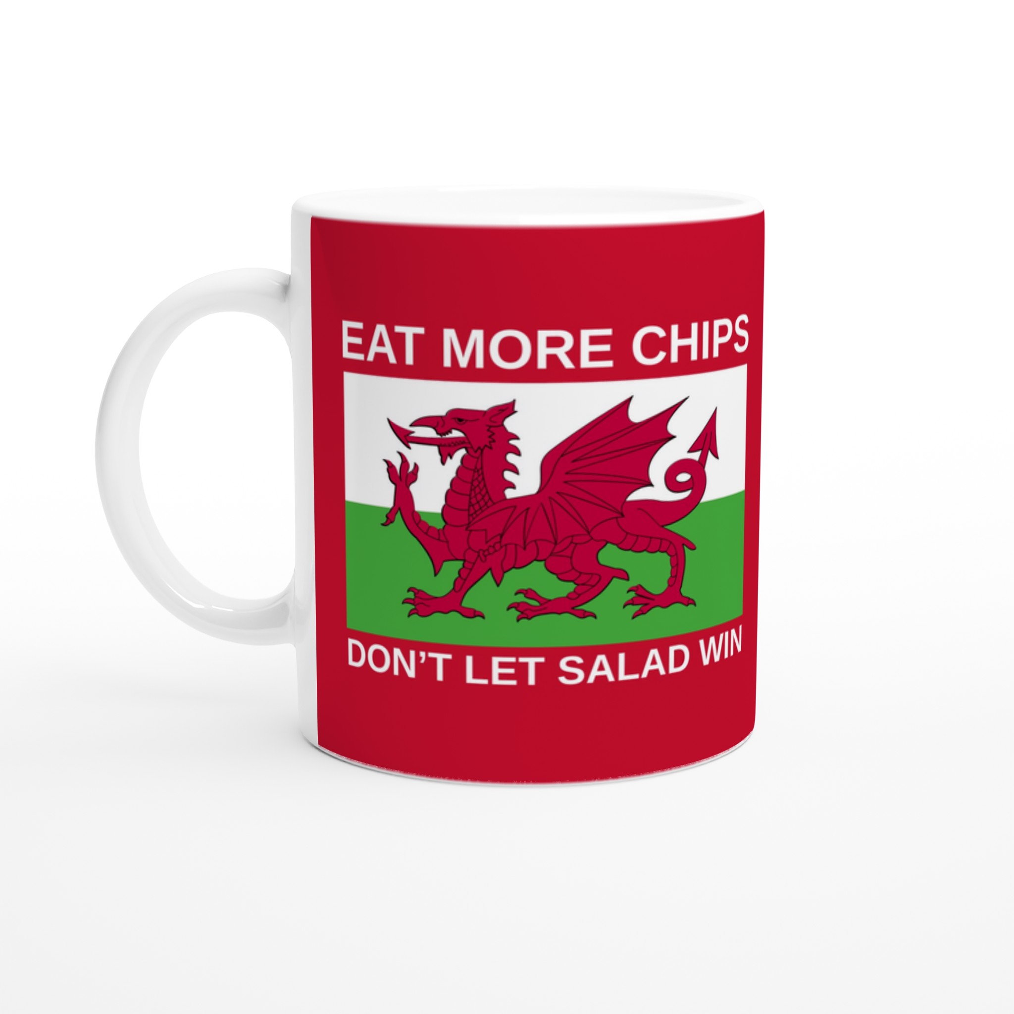 Eat More Chips - Wales Football Mug